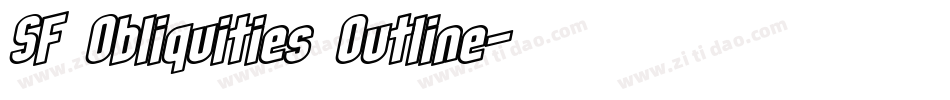 SF Obliquities Outline字体转换
